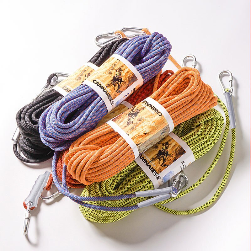 CAMNAL Outdoor 12mm climbing rope rappelling rope lifesaving rope escape rope climbing equipment 10M