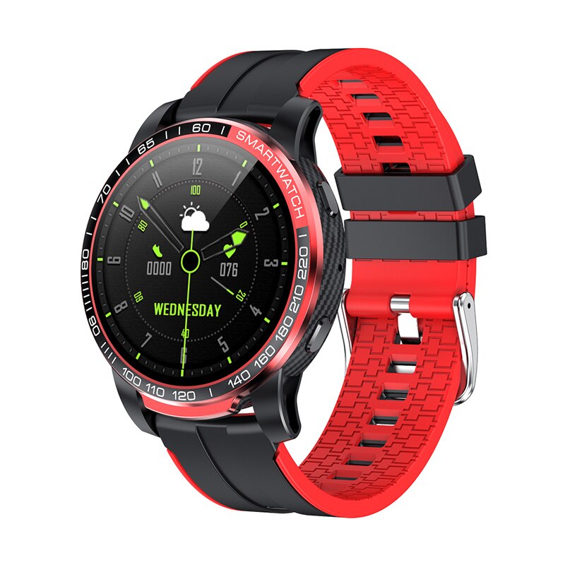 Sports Smart Watch GW20 Full Touch Screen Smartwatch Men HeartRate Moniotr Blood Pressure Oxygen Waterproof IP67 Fitness Tracker: Red