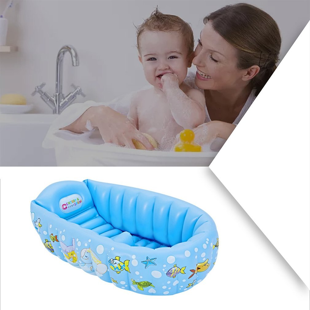 Inflatable bathtub Baby Bathtub Kid Infant Toddler Infant Newborn Inflatable Foldable Shower Pool PVC