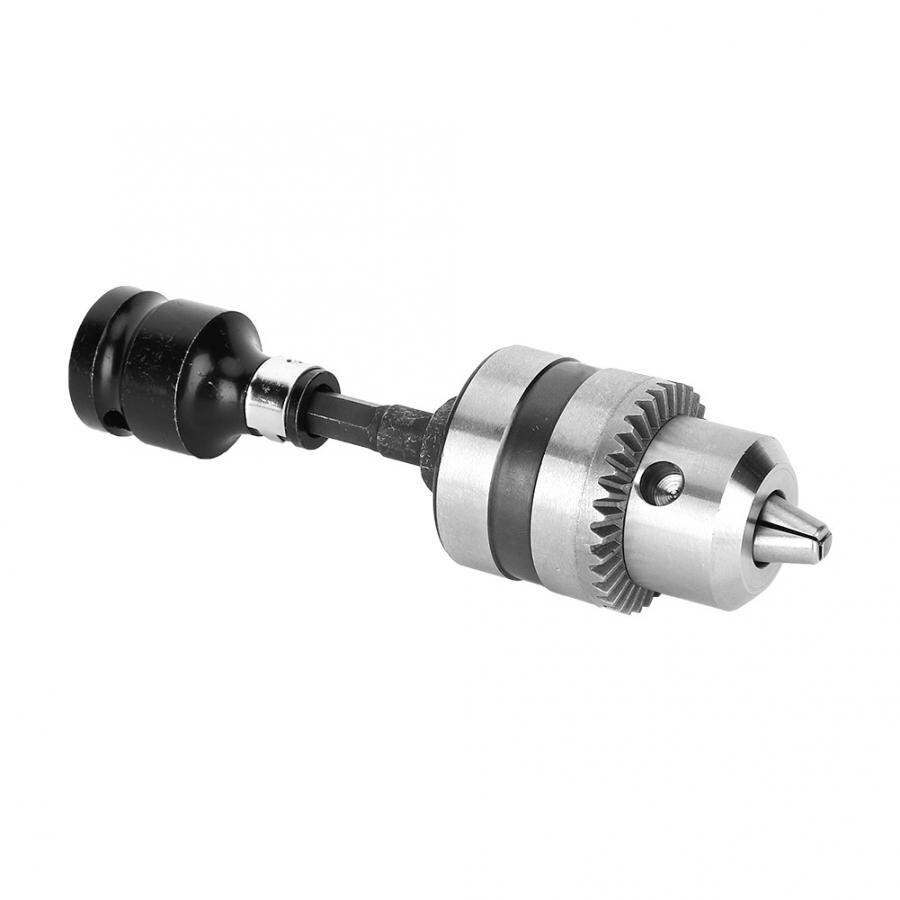 Drill Chuck 3/8 3/8-24UNF Thread 3/8 to 1/4 Connector for Power Tool Conversion Machine Tool