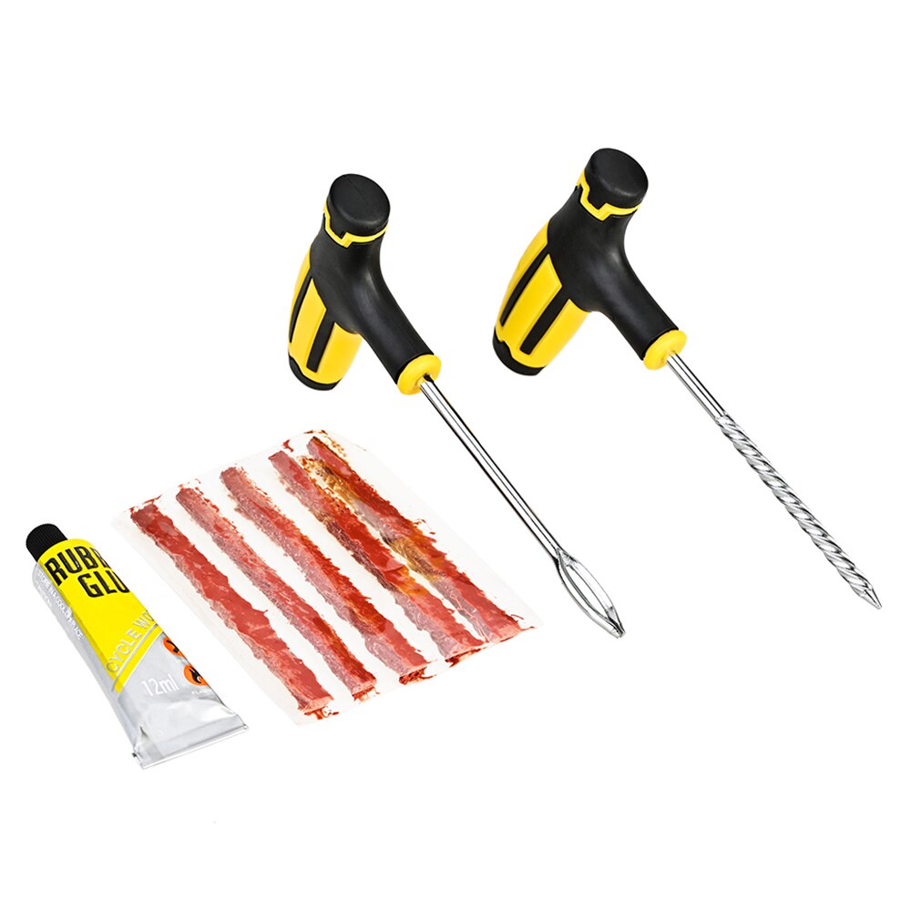 Universal set for repairing tubeless tires, tire repair tools, tool set (8 items)