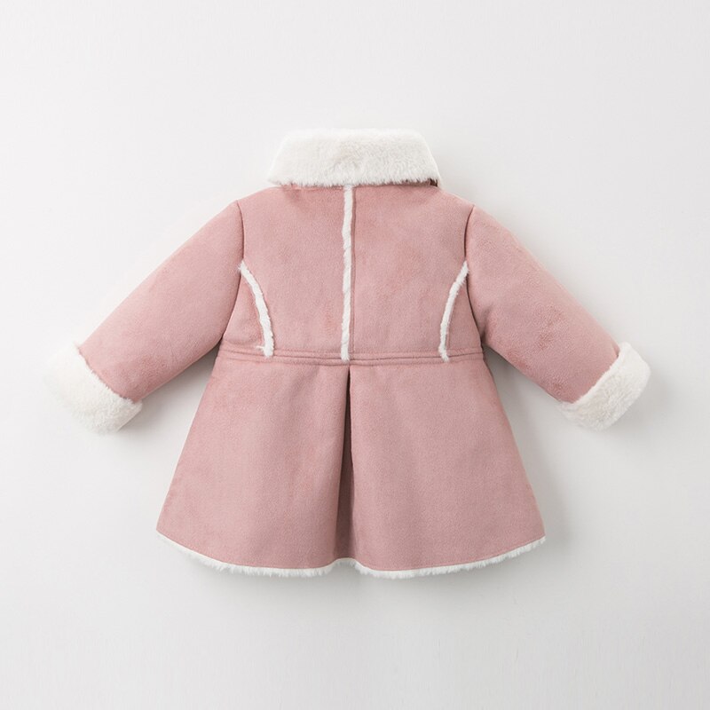 Db11448 dave bella vinter baby piger søde lommer frakke børn toppe spædbarn toddler overtøj