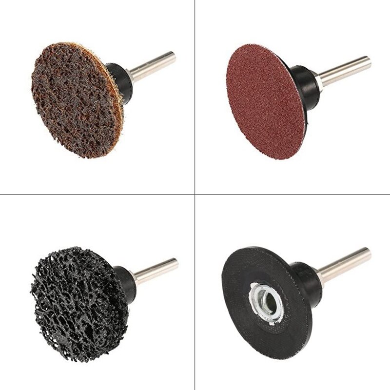 41Pcs Sanding Discs Set 2 Inch Quick Change Discs Roloc Surface Conditioning Discs with 1/4 Inch Tray Holder