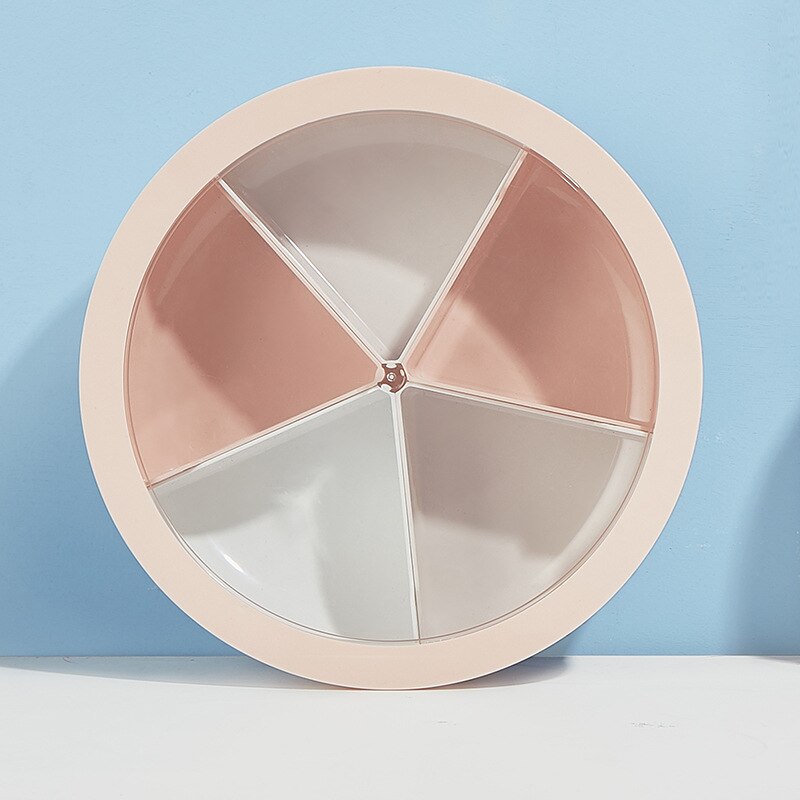 Plastic Lazy Fruit Dish Snack Box Candy Tray Food Storage Box Wedding Candy Plates Dried Fruit Organizer Combination Storage