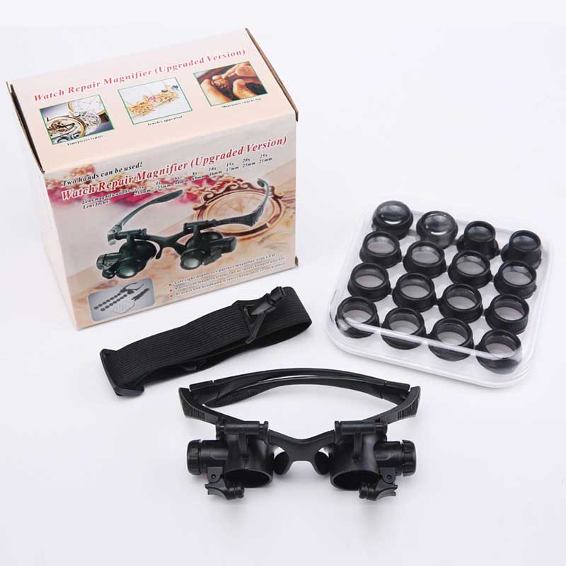 2.5X 4X 6X 8X 10X 15X 20X 25X Magnifiers Magnifying Forget Solder Aid LED Lighted Magnifier Carrier Needlework Manicure