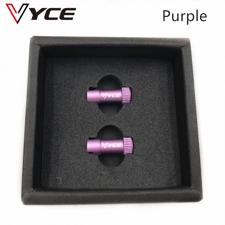 VYCE bicicletta valvola multifunzione in lega di alluminio strumento brevetto baionetta smontaggio valvola aria vuoto è adatta per pinza a baionetta: purple