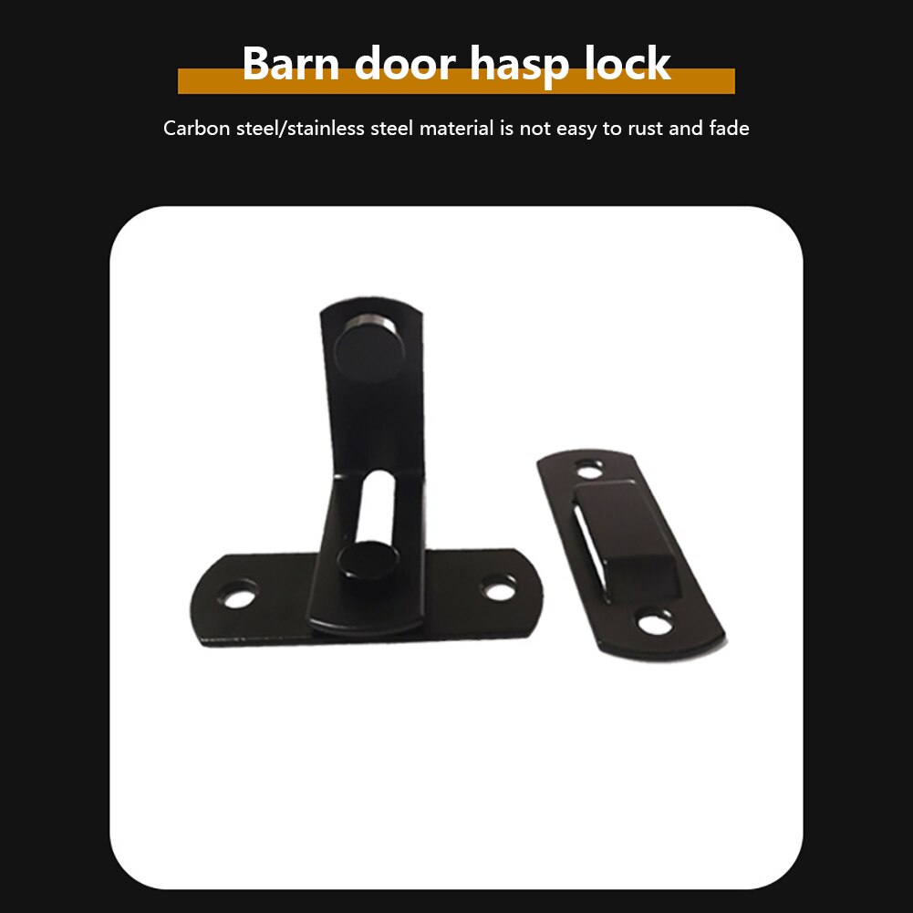 Barn Door Cast Steel Hook Latch Lock Decoration Right Angle Sliding Door Buckle