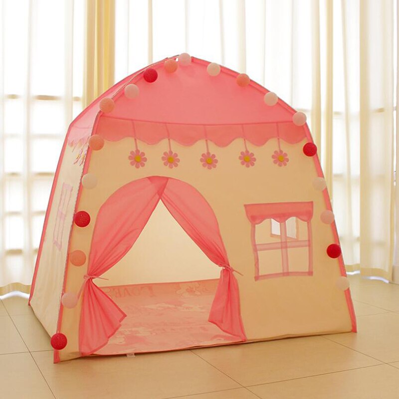 Giocare Tenda Per I Bambini Tenda dei Giocattoli Per Le Ragazze Della Principessa Castello Protable Casa del Gioco della Tenda Wigwam Per Bambini Brithday regalo