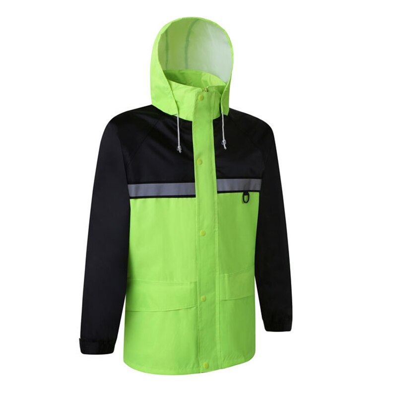 Hi Viz Vis Jacket Raincoat High Visibility Reflective Fluorescent Waterproof Workwear Outdoor Traffic Roadwork Construction