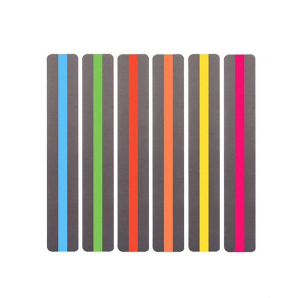 6pcs Reading Guide Highlighter Strips Colored Overlays Colorful Bookmarks Tracking Rulers Helps With Dyslexia For Kids Teacher