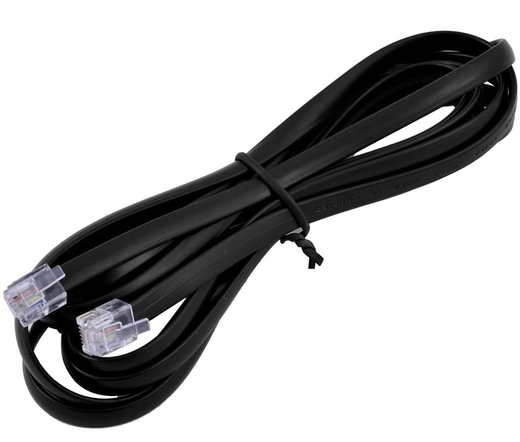 Cable de datos RJ11 RJ12 6P6C, cable de datos Modular macho a macho cableado inverso recto Pinout teléfono auricular Cable de extensión de voz
