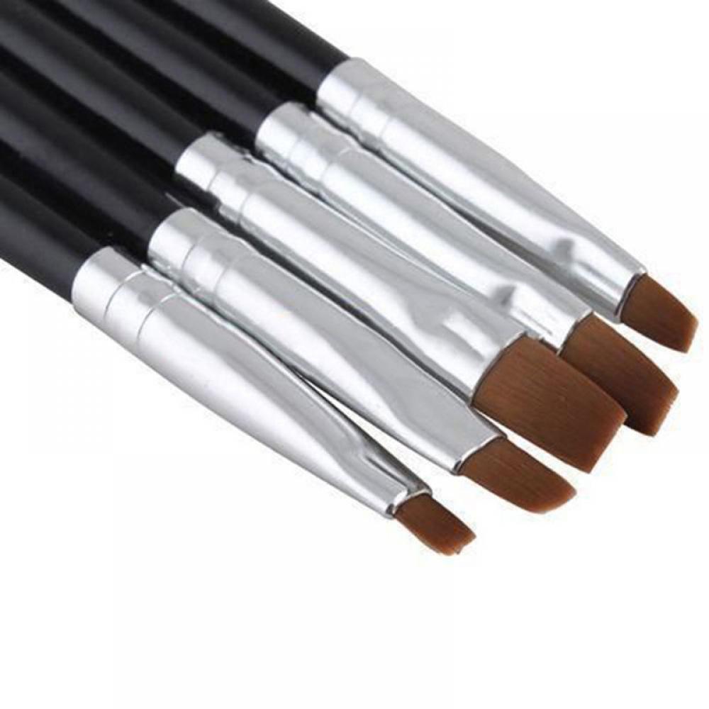 5 Stks/set Nail Art Borstel Gel Acryl Nail Art Decor Tool Voor Professionele Thuisgebruik Manicure gereedschap Set: Default Title