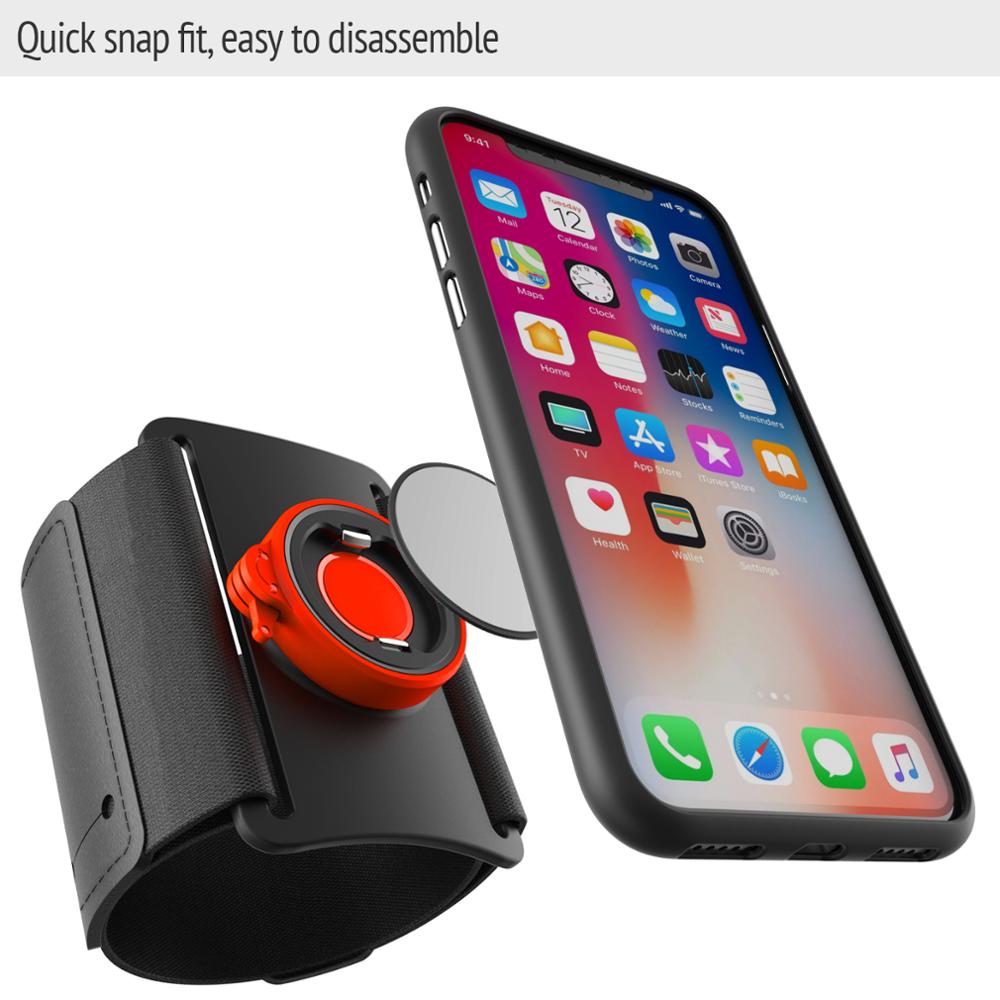 Universal Sports Armband for iPhone 11 X 8 7 Samsung Rotatable Wrist Running Sport Arm Band With Key Holder for 4-6 inch Phone