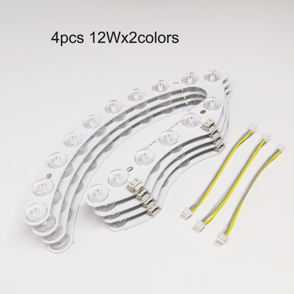 (4pcs/pack)High lumen LED block with optical lens dual colors LED module 3000K-6500K light source be used in ceiling lamp etc.: 4pcs 12Wx2colors