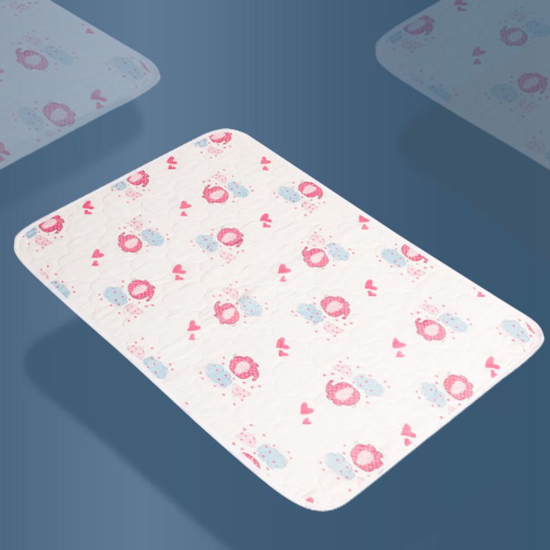 Couche-culotte imperméable en pur coton pour enfants, tapis à langer lavable, respirant, motif dessin animé