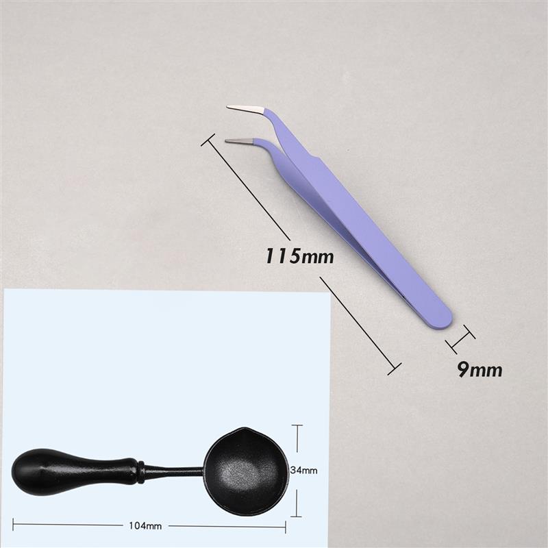 Hoogwaardige Lakzegel Non Stick Lepel Zegellak Lepel Stempelzegel Verwarming Lak Wax Tool Anti Stick schoon te maken