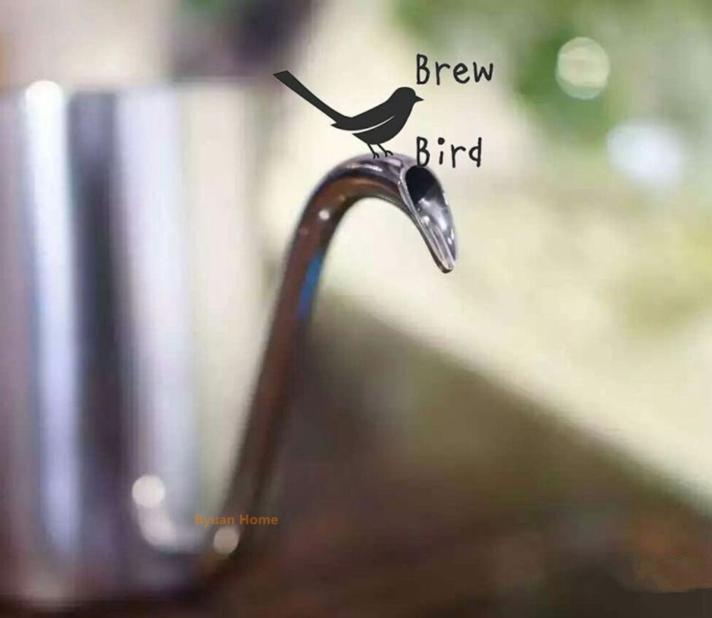 500ML Super Brew bird drip Milk Pitcher Coffee Jug 304 stainless steel milk cup DIY espresso tools coffee pot wood handle
