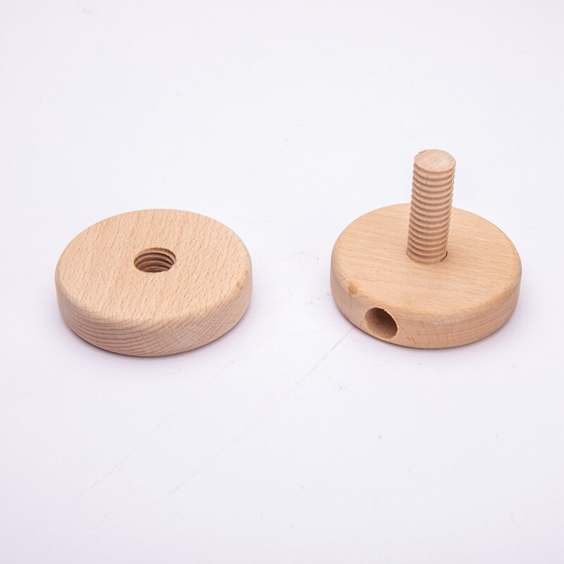 7Pcs Assembly Rattles Bracket SetInfant Crib Mobile Bed Bell Bracket Protection Newborn Baby Toys Wooden Bed Bell Accessories