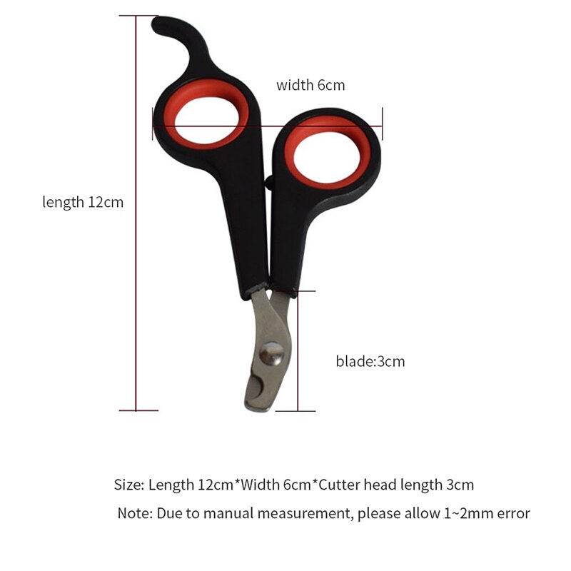 Coupe-ongles en acier inoxydable pour chien et chat, ciseaux de toilettage, fournitures pour animaux de compagnie