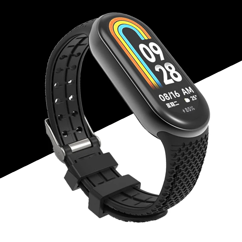 Siliconen band voor Mi Band 8 9-armband Rubberen horlogeband Vervanging Smartwatch Pols Correa voor Xiaomi Mi Band 8-band