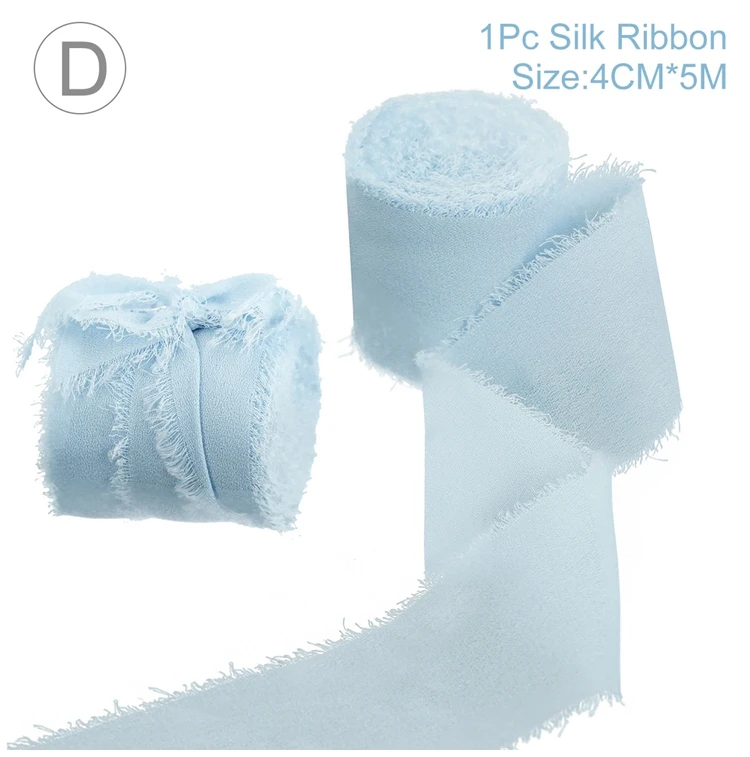 DIY randen chiffon zijdeachtige linten bruiloft uitnodiging boeket stof 4cmx5m kerstversiering cadeauverpakking: Gun Metal