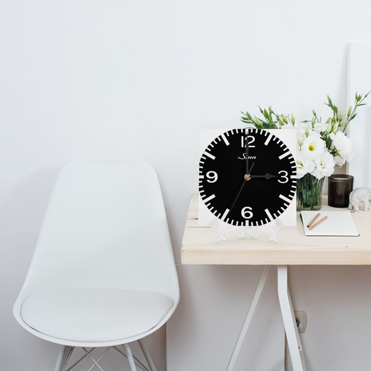 Sinn 556 Minimal Watches Wall Decor Room Wall Clock Timepiece Metal Wall Decor Wall Clock 3Dclock