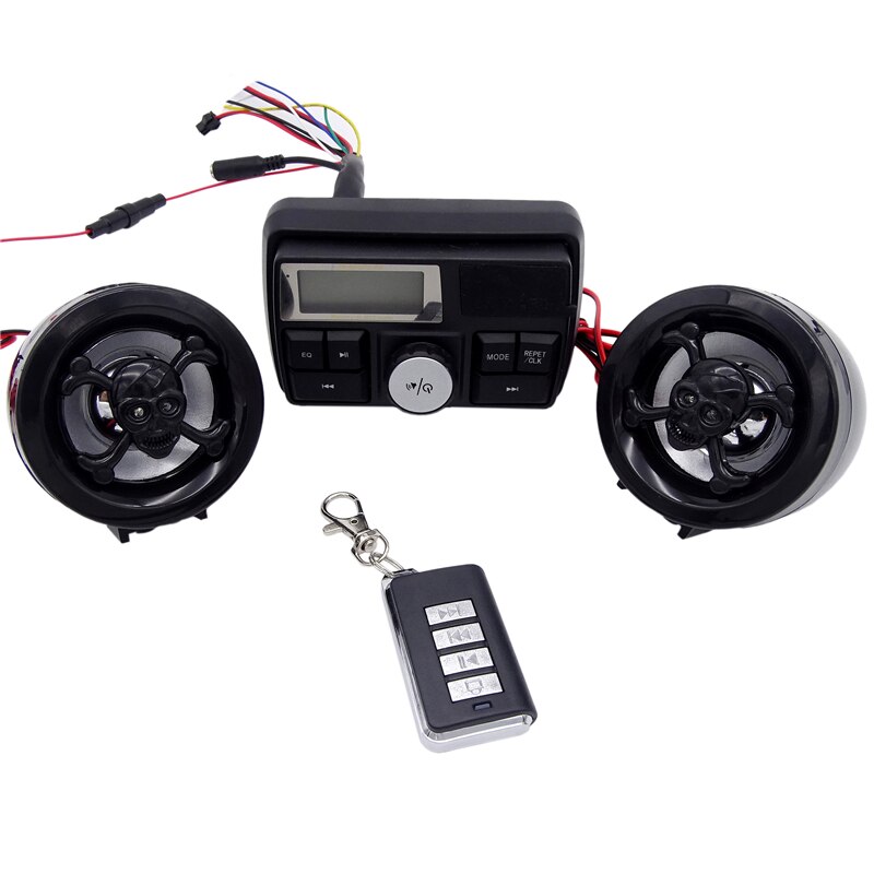 1 einstellen Universal- Motorrad Wasserdichte USB Audio- Radio Motorrad FM MP3 Stereo Verstärker Alarm System Lautsprecher für Harley Honda