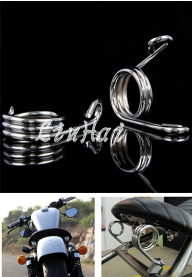 1 Paar 2 ''Chrome Custom Torsion Type Solo Seat Springs Voor Harley Chopper Bobber