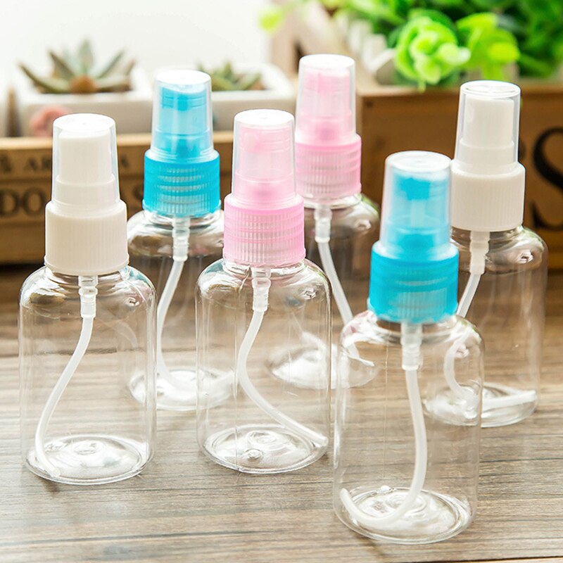 5pcs/lot 50ml Mini Garden Sprayer Empty Prefume Bottle Sprayer Small Water Jar Box Fog Maker Trigger Pressure Garden Tools