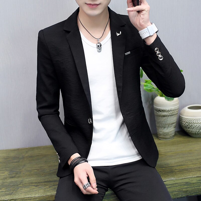 Men's Color Block Blazer - Slim Fit Business Suit Jacket For Weddings, Office & Casual Wear
