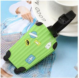 1pc Suitcase Cartoon Luggage Tags ID Tag Address Holder Identifier Label travel Accessories