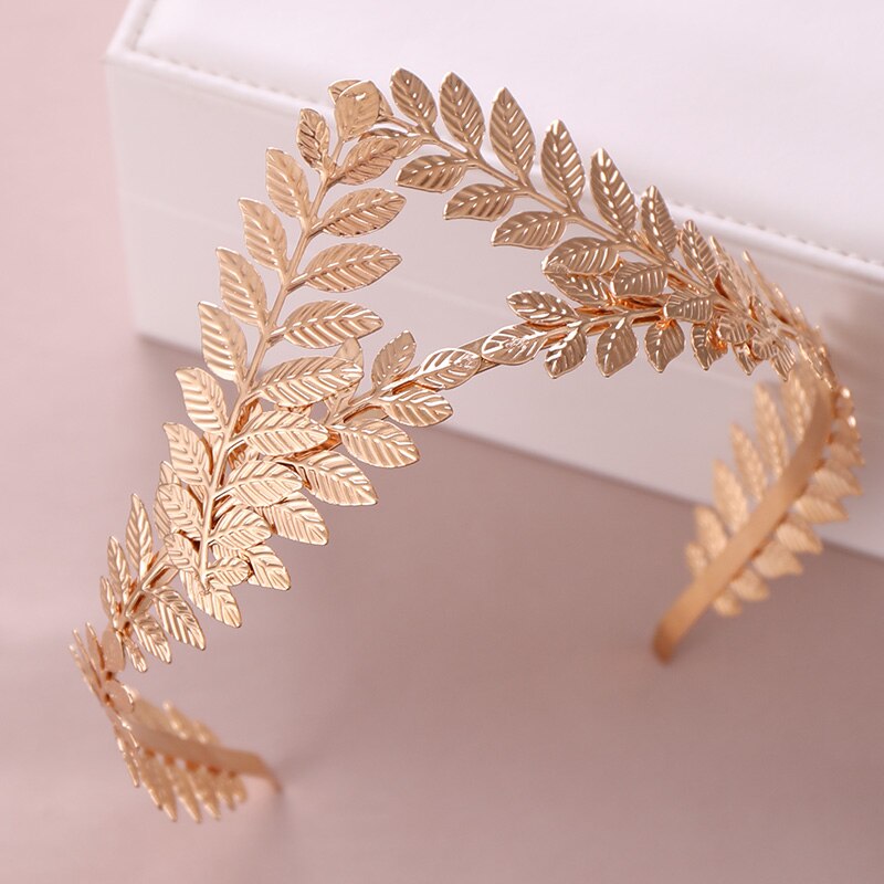 Wedding Party Crown Bridal Tiara Leaf Haarband Zilver Goud Vintage Bruid Haar Hoepel Haaraccessoires Vrouwen Sieraden Hoofdband