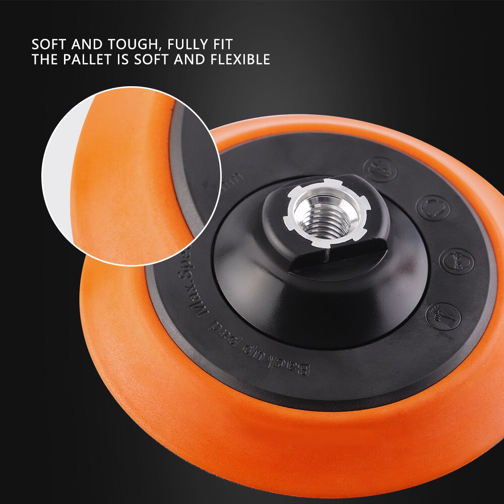 (Single ) SPTA M14 5"/6" Backing Plate Backer Dual Action Car Polishing Buffing Buffer Pad