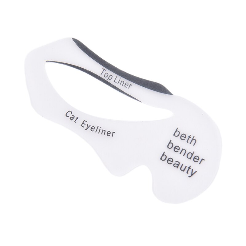2 stk pro øjenbryn skabelon kort eyeliner stenciler vingede eyeliner stencil modeller skabelon forme øjenskygge makeup værktøjer flot