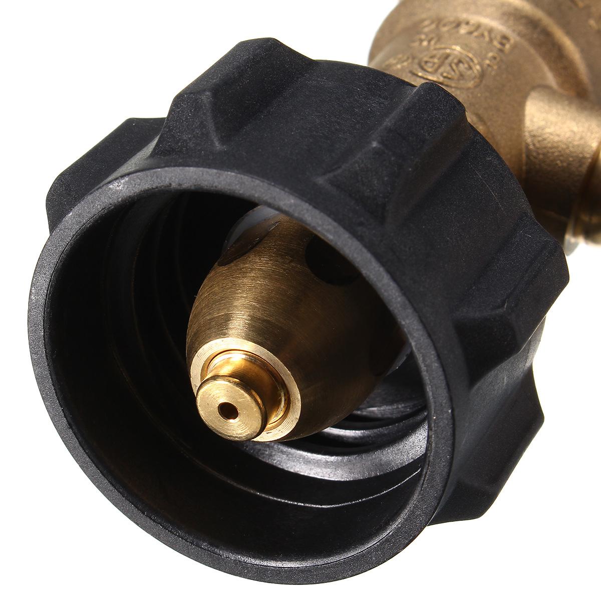 Propan Gas LP Tank Flasche Gauge Gas Grill BBQ RV Druck Adapter Meter Anzeige Messing Kupfer Joint Connecter Mit Manometer