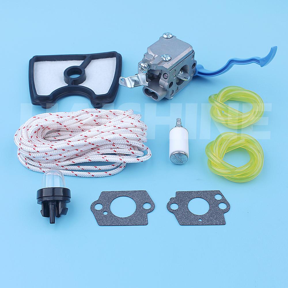 Kit d'entretien de carburateur pour Husqvarna 125B 125BX 125BVX 28cc 2-Cycle souffleur de feuilles tirer la corde Zama C1Q-W37 pièce de rechange