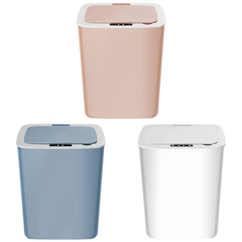 Battery Type 14L Automatic Sensor Dustbin Smart Sensor Trash Can Induction Waste Bin Rubbish Can Home Living Room Garbage Bucket