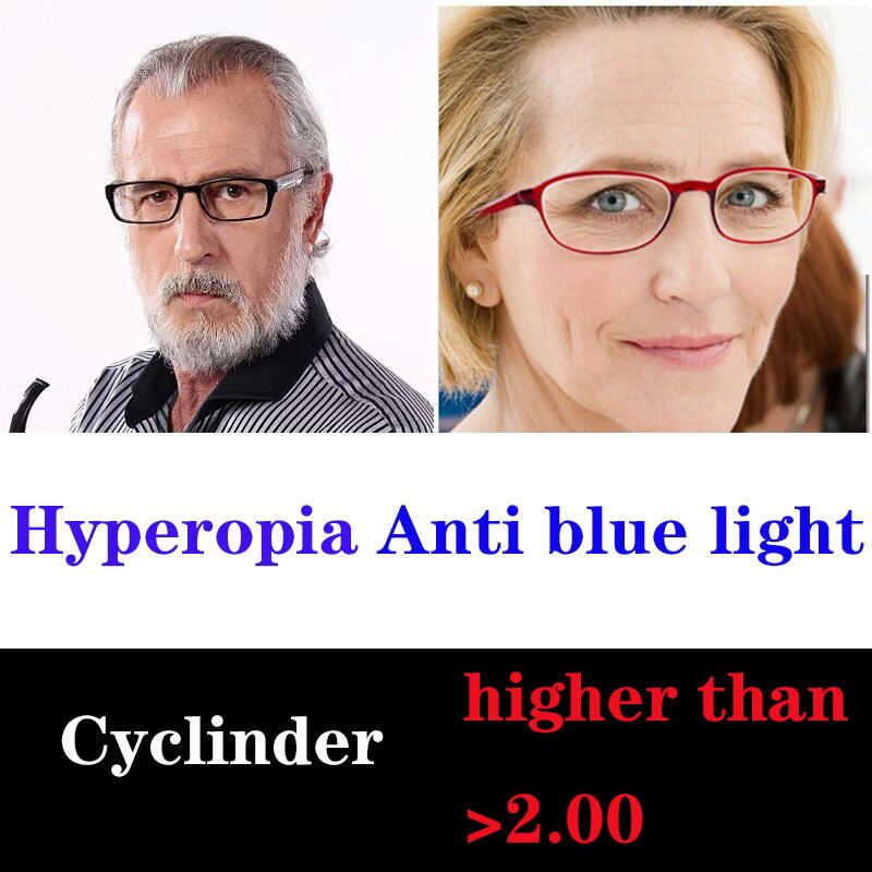 Cubojue 1.56 1.61 1.67 indeks harpiks linse asfæriske reseptbelagte linser til nærsynthet/lesebriller anti blått lys: Høy syl avlesning / 1.56
