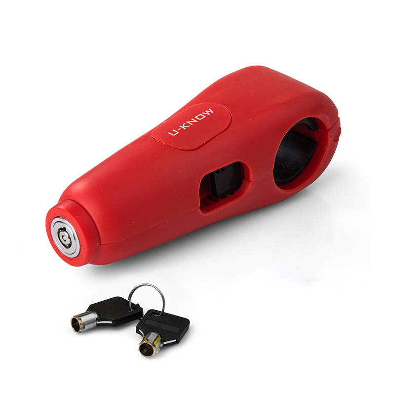 110DB alarmes son moto guidon serrure Scooter véhicule électrique vélo sûr antivol accélérateur frein serrure cadenas: green