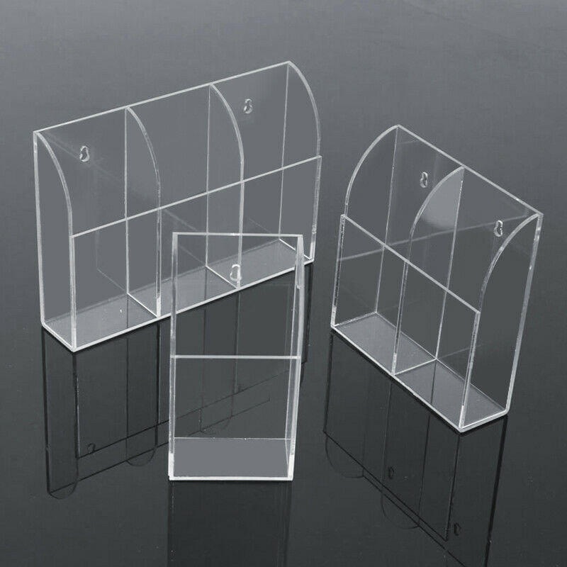 Akryl tv klimaanlæg fjernbetjening holder 1-3 tilfælde vægmonteret opbevaringsboks til hjemmet januar 88