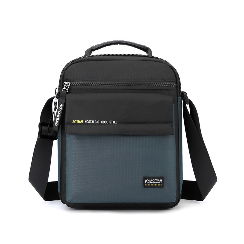 Herentas, messenger bag, lichte schoudertas, heren vrijetijdstas, casual crossbodytas, reistas, zakelijke handtas: Blauw