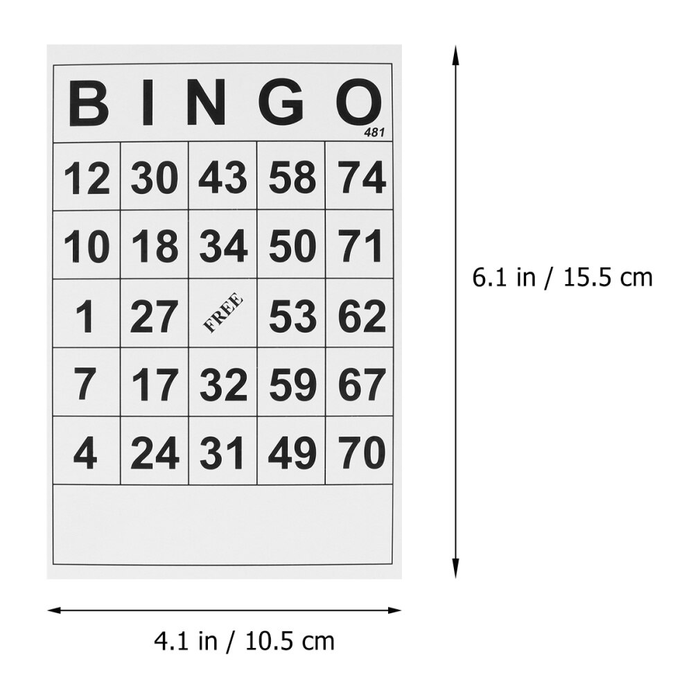 60Pcs Bingo Kaarten Bingo Game Kids Bingo Bingo Leuk Spel Kaarten Kaartspel Kaart Spelen
