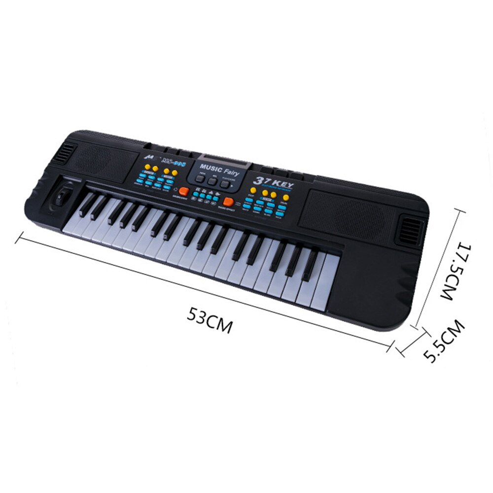 37 Keys Electronic Piano Keyboard Electronic Organ Keyboard with Microphone Musical Instrument Toy for Chirldren Beginners