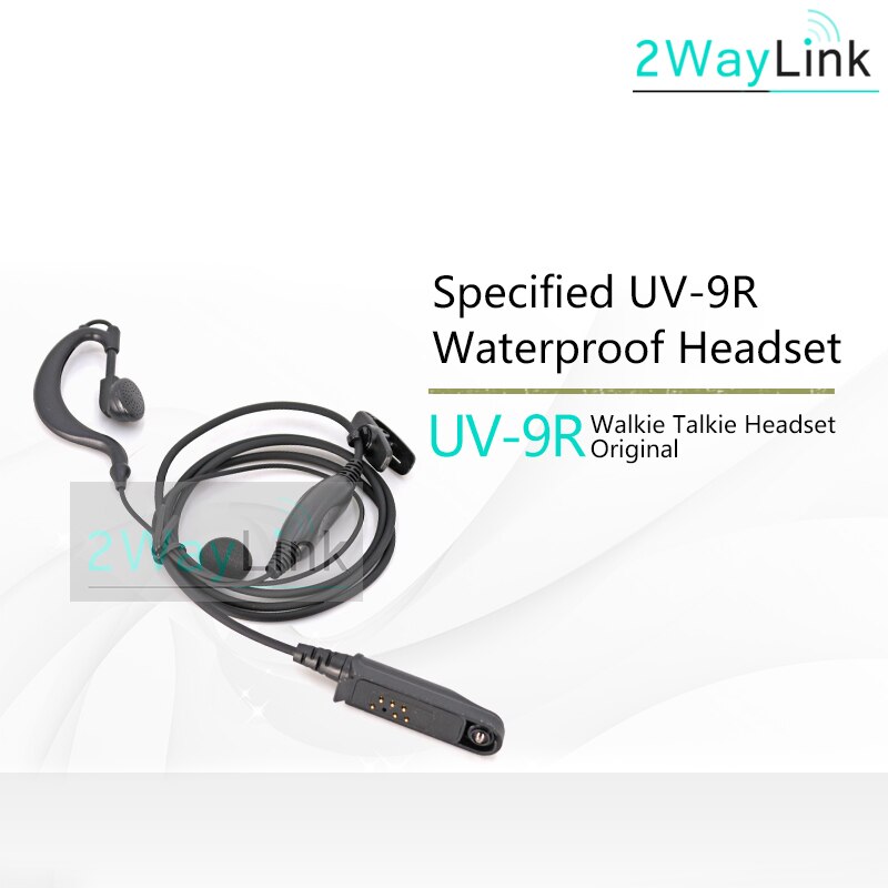 Baofeng UV-9R Headset 9R Plus Acoustic Headset BF-9700 A58 GT-3WP UV-5R WP Walkie Talkie Acoustic Air Tube Earpiece Microphone