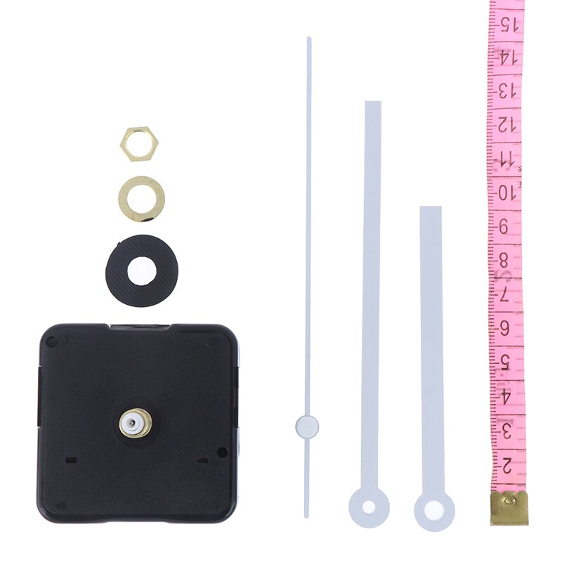 Diy klok holle hart metalen textuur wandklok retro wandklok uurwerk accessoires zwarte wijzers reparatieset