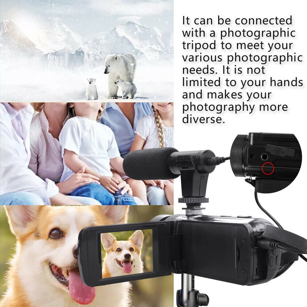 Hd 1080P Digitale Video Camera Met Microfoon Hd 1080P Camcorder 16x Digitale Zoom Camera Camcorder 2.4 Inch Scherm lichtgewicht