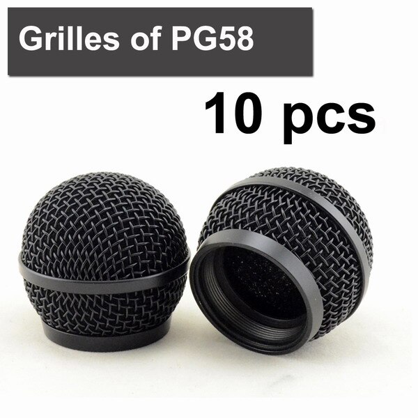 Darmowa wysyłka, klasa jakości kratki PG58, siatka mic, mikrofon klatka szybowa klatka szybowa mikrofon grill, siatka mikrofonu: szary