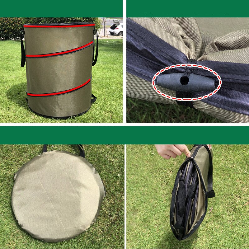Waterproof Large Garden Bag Storage Container for Cleaning Leaves Waste Lawn Sundry Laundry Baskets Trash Can Garbage Bag