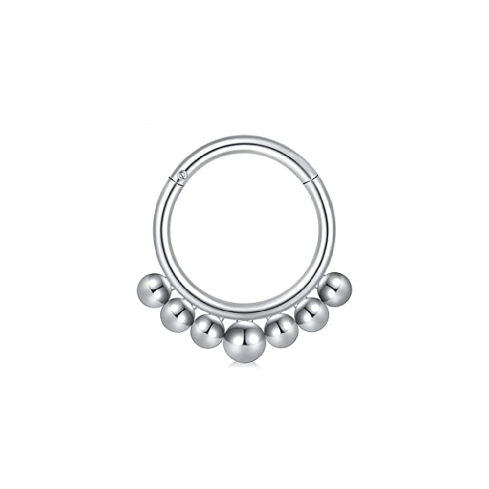 1 Uds. Anillos para tabique, aro para la nariz, herradura, pendientes de cartílago de acero inoxidable, aro, hélice, Tragus, tabique, joyería para Piercing: COLOR ORO ROSADO