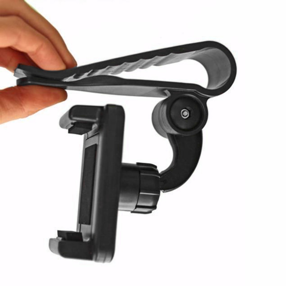 360 Degree Rotating Universal Car Sun Visor Phone Holder Lazy Sunshade Phone Bracket Square Mobile Phone Holder Stand Mount